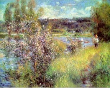 Seine At Chatou - Pierre Auguste Renoir Painting